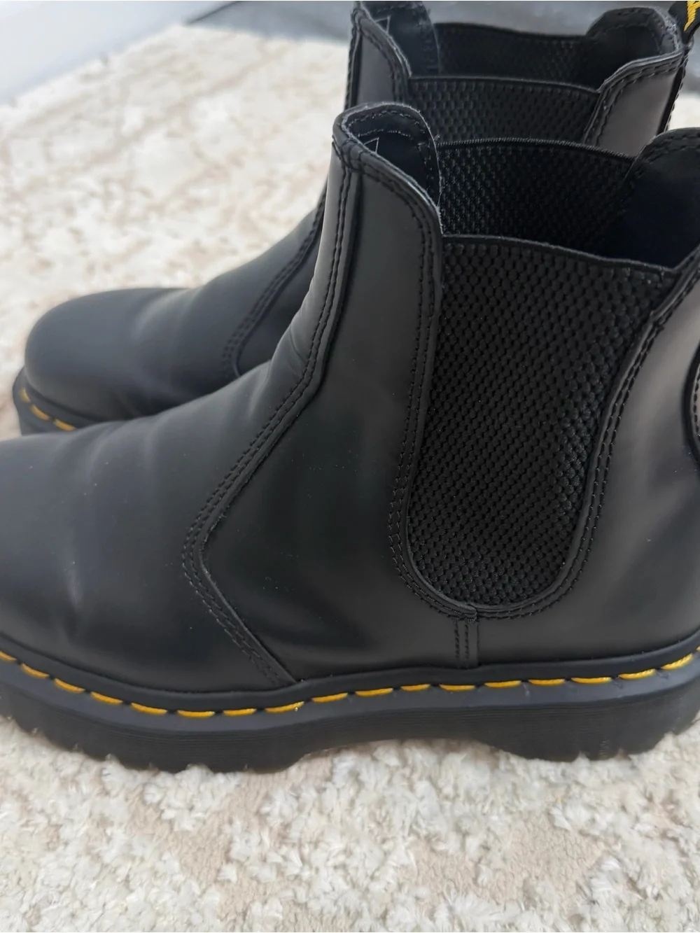 Dr Martins Chelsea Boots with Yellow Stitching